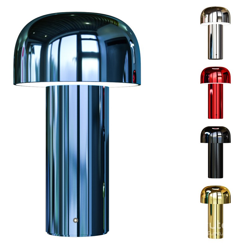 Metal Mushroom Night Table Lamp Minimalist Style LED Table Light Image 1