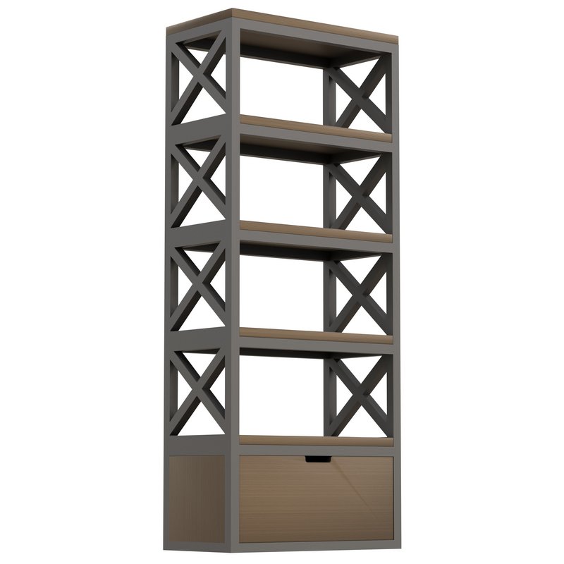 Crafto HECTOR bookcase in Loft style Image 1