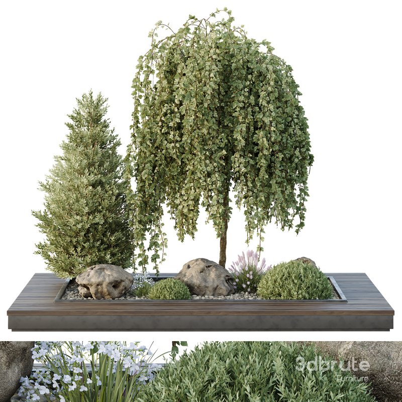 HQ Tree and bush garden box outdoor VOL 36 Image 2
