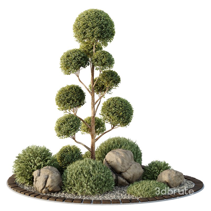 HQ Tree and bush garden box outdoor VOL 41 Image 1