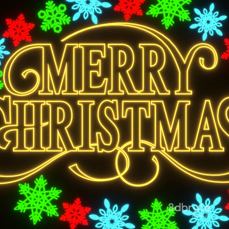 Neon Light Christmas Set1 Image 2