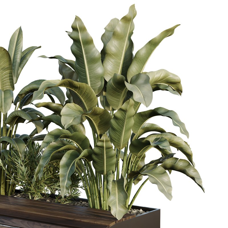 HQ Urban environment set of green plant benches 19 Image 3