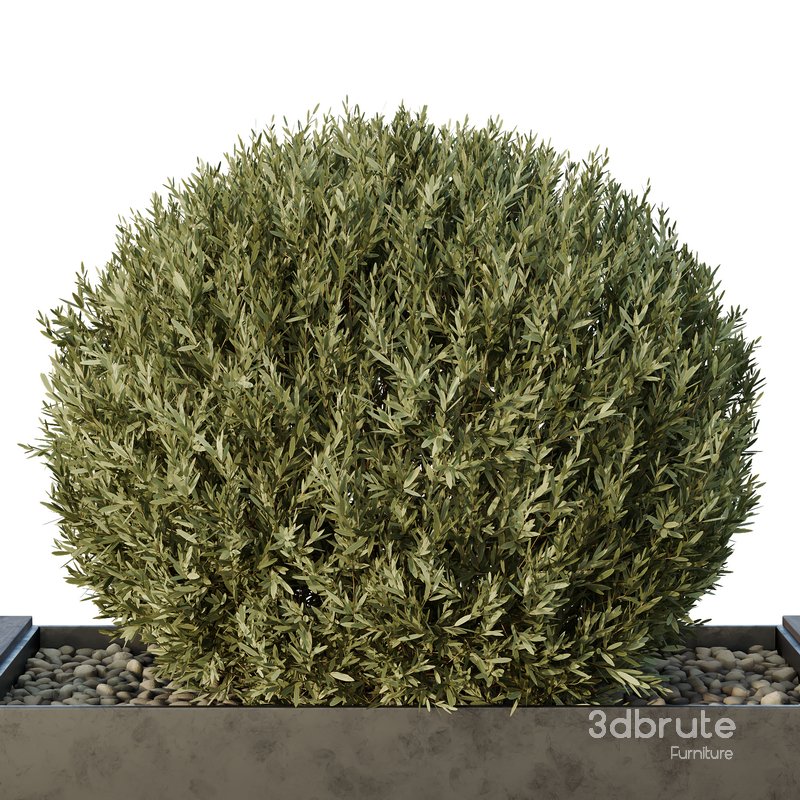 HQ Urban environment set of green plant benches 12 Image 4