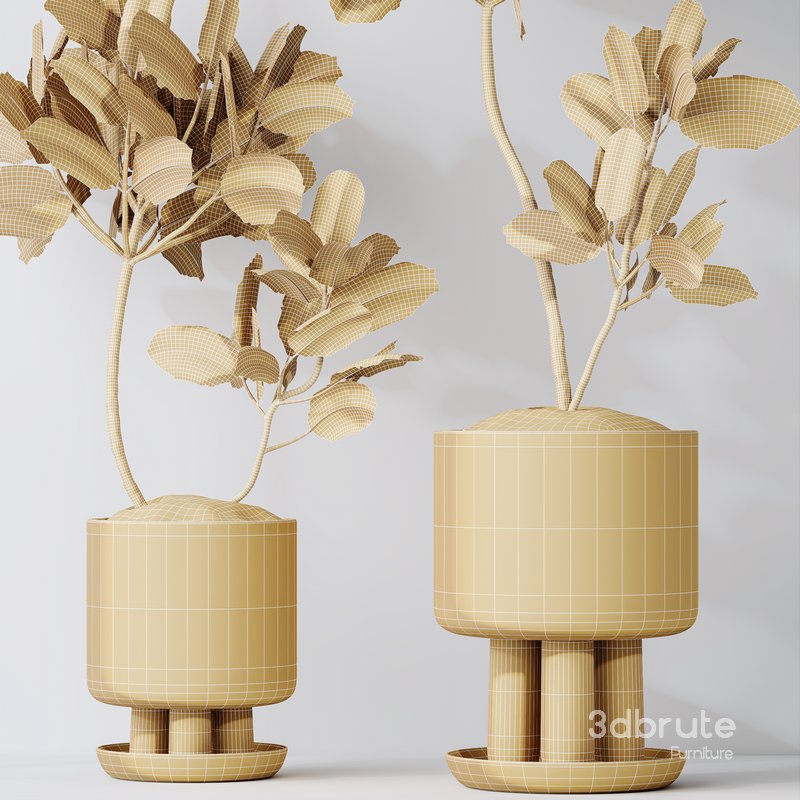 HQ Urban environment set of green plant benches 11 Image 5