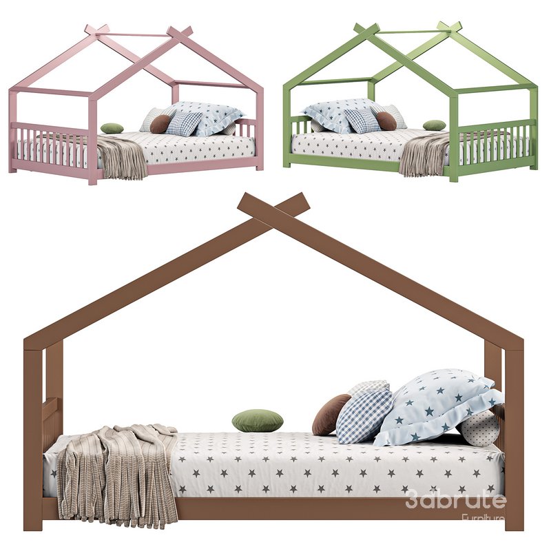 Gerlinde Full House Platform Bed Image 2