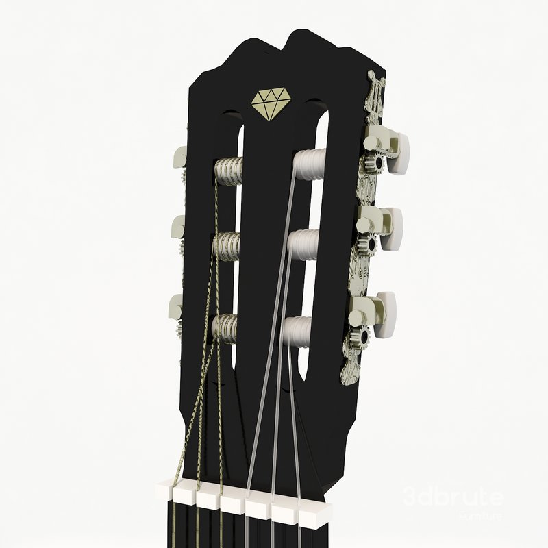 My green classical guitar Image 2