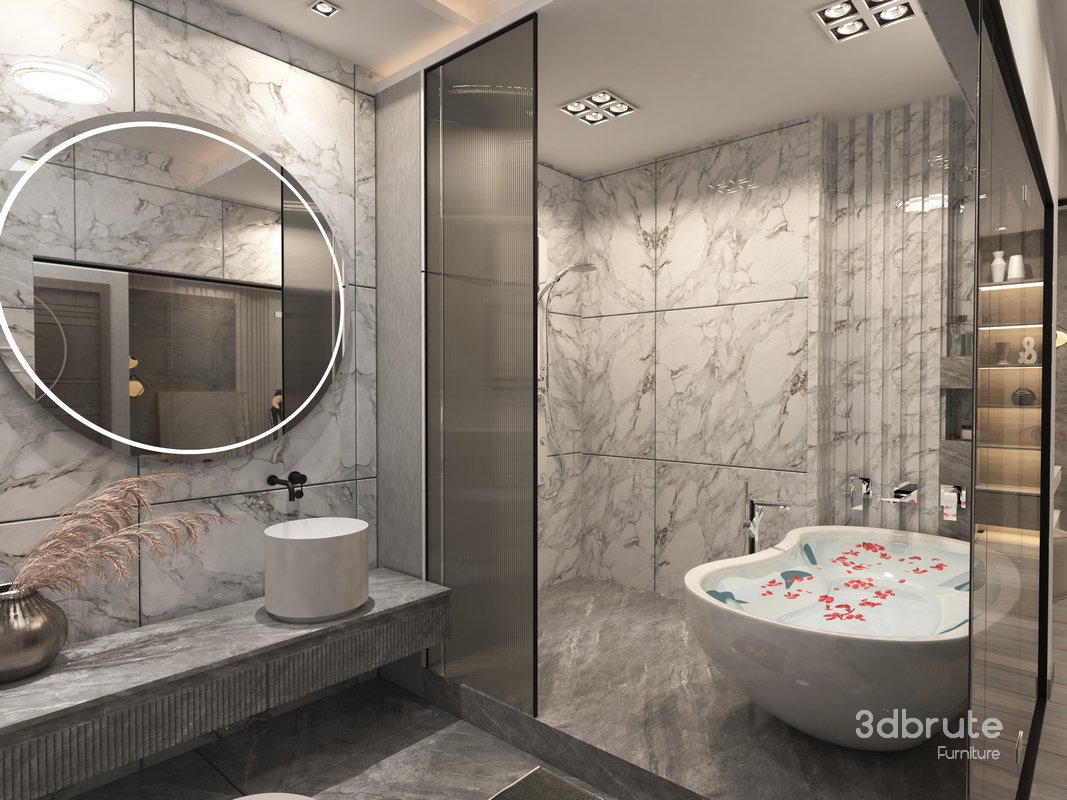 master bed and bathroom Image 4