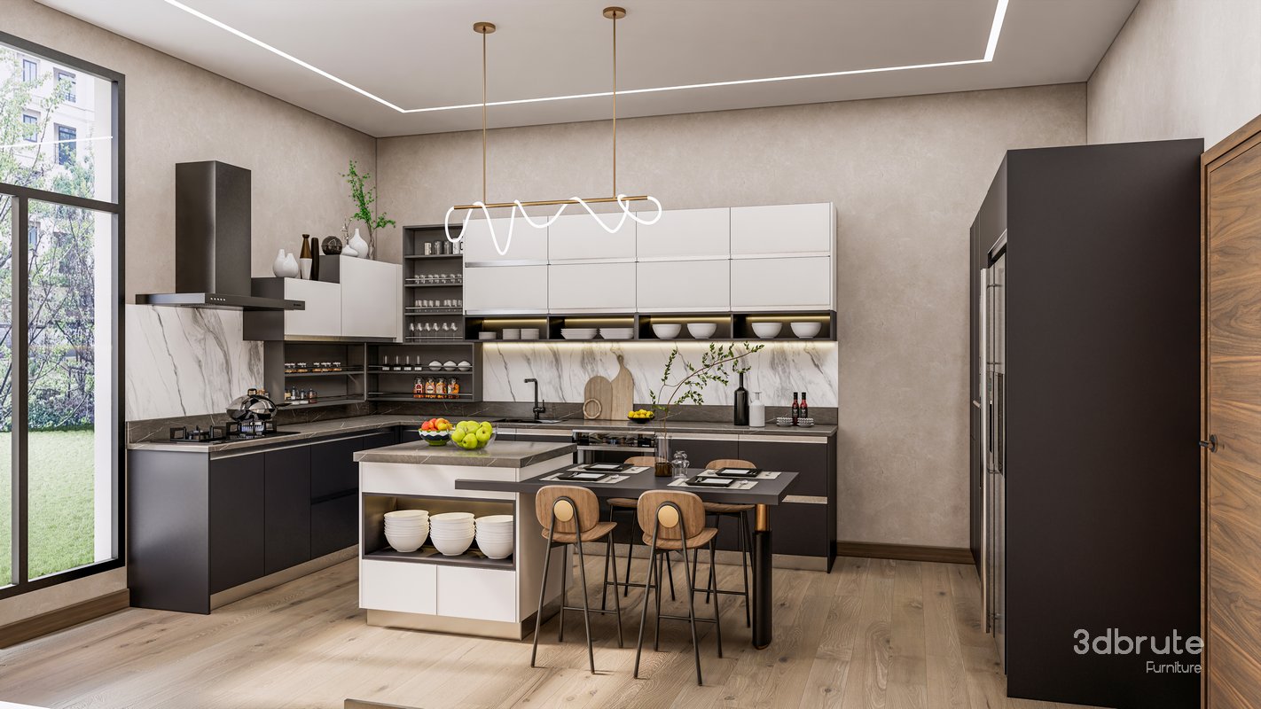 Kitchen Advanced Modeling scene Image 12