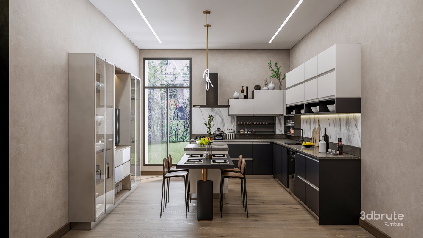 Kitchen Advanced Modeling scene Image 11