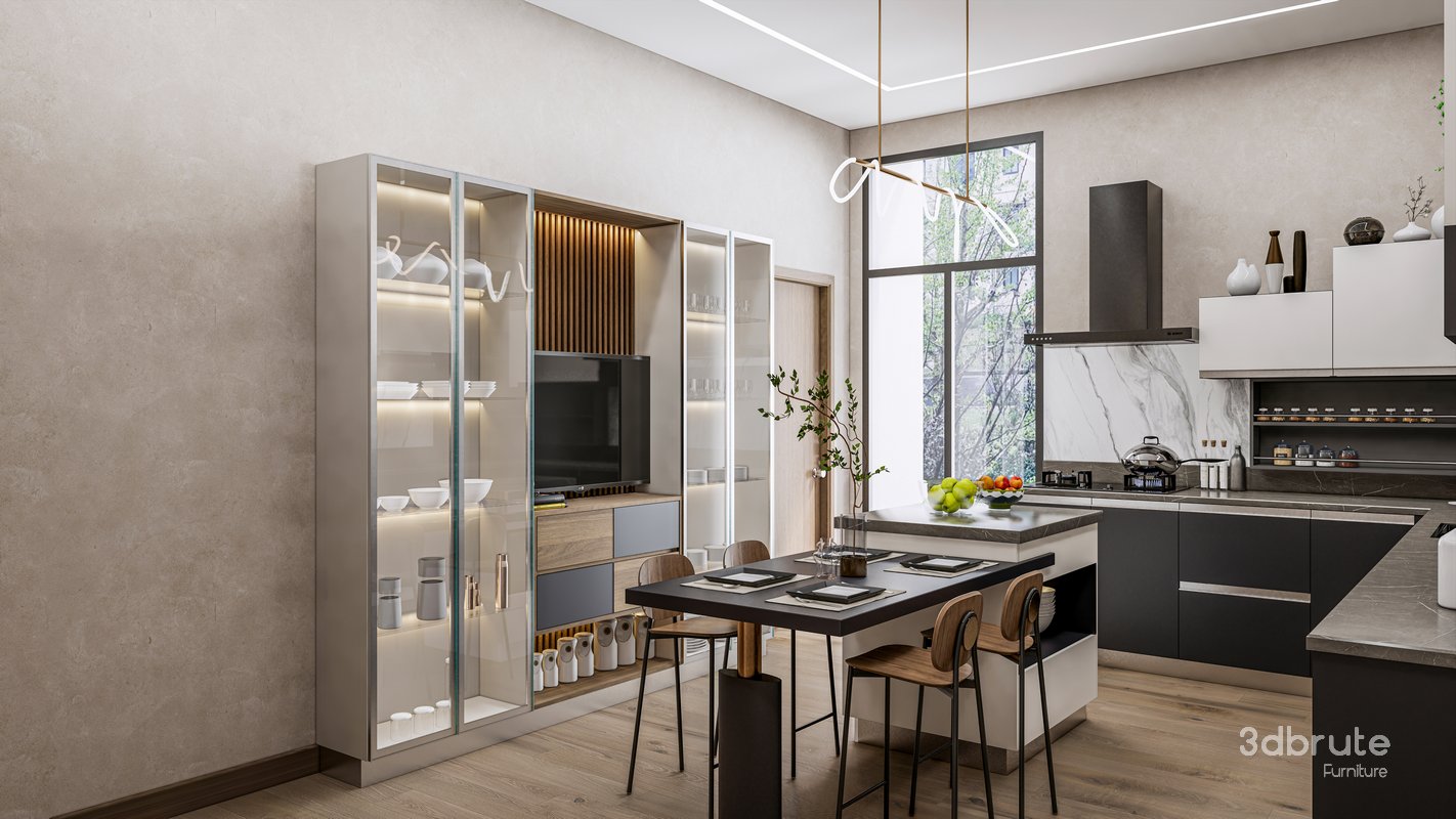 Kitchen Advanced Modeling scene Image 14