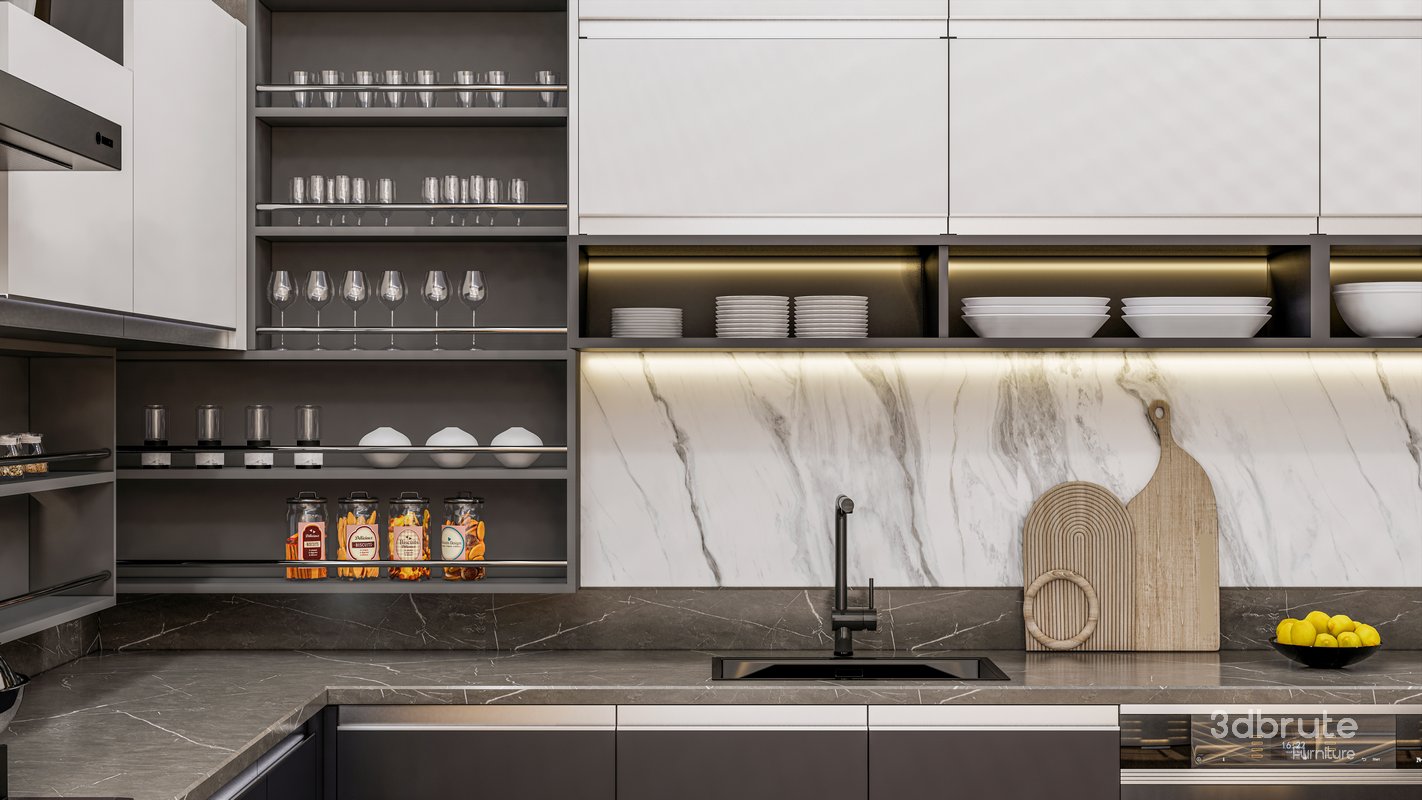 Kitchen Advanced Modeling scene Image 16