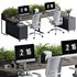 Employee Set Office Furniture 06 - Thumbnail 1