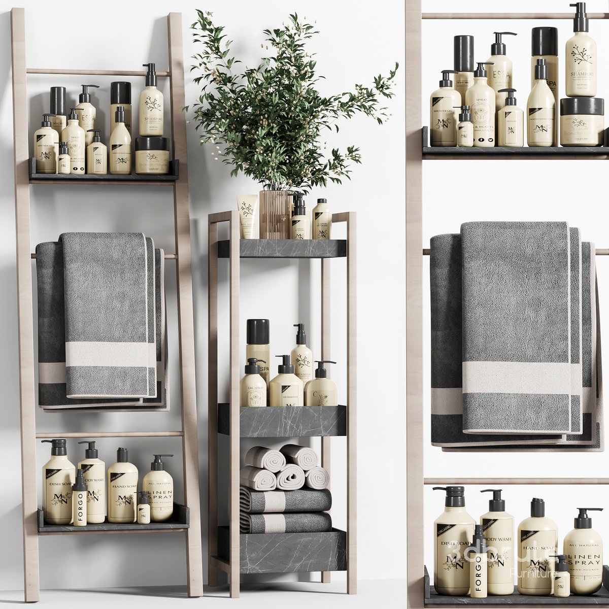 Bathroom accessories set 10 Image 1