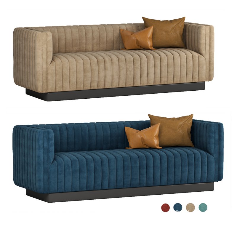 Conjure Tufted Velvet Sofa in Emerald 2 Image 2