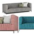 velvet sofa - Thumbnail 2