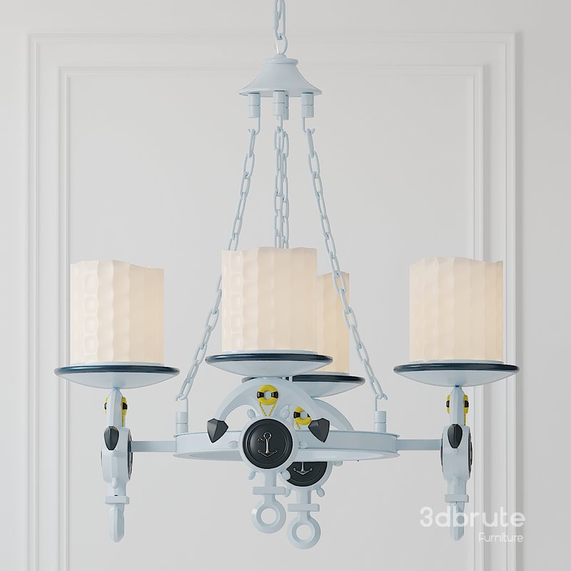 Round Rudder Children Ceiling Chandelier Image 1