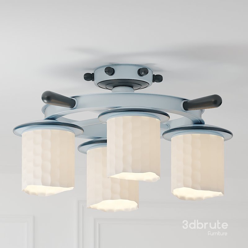 Round Rudder Children Ceiling Chandelier Image 3