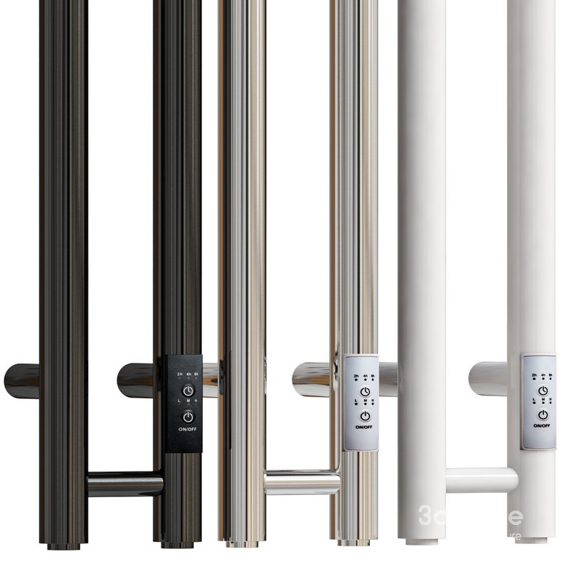 Electric heated towel rail EWRIKA Penelope X2 120×8 black Image 2