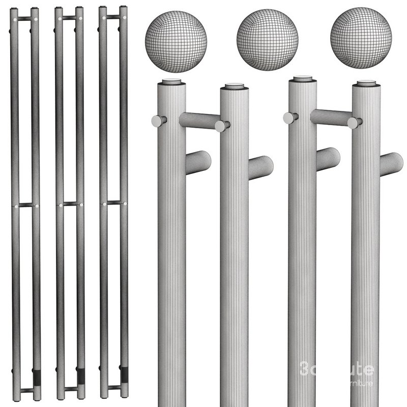 Electric heated towel rail EWRIKA Penelope X2 120×8 black Image 3