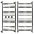 Water heated towel rail Sunerja Boheme 100×50 straight - Thumbnail 4
