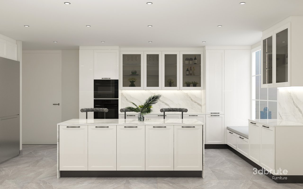 Semi Classic Kitchen Image 4