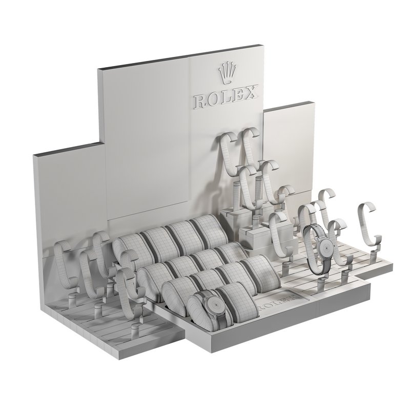 Watch Display Rolex-3d model Image 6