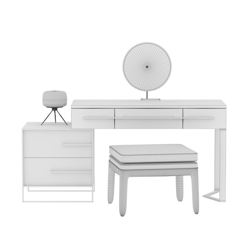 Dressing table and stool Cosmetic Image 2