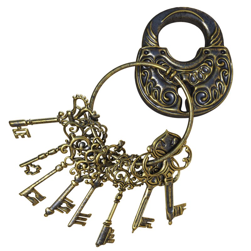 Vintage Key Chain Image 1