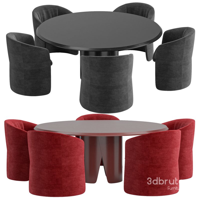 Janette chair And Manto Dining Table By Gallotti&Radice Image 1