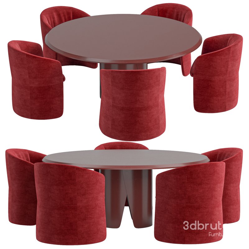 Janette chair And Manto Dining Table By Gallotti&Radice Image 3