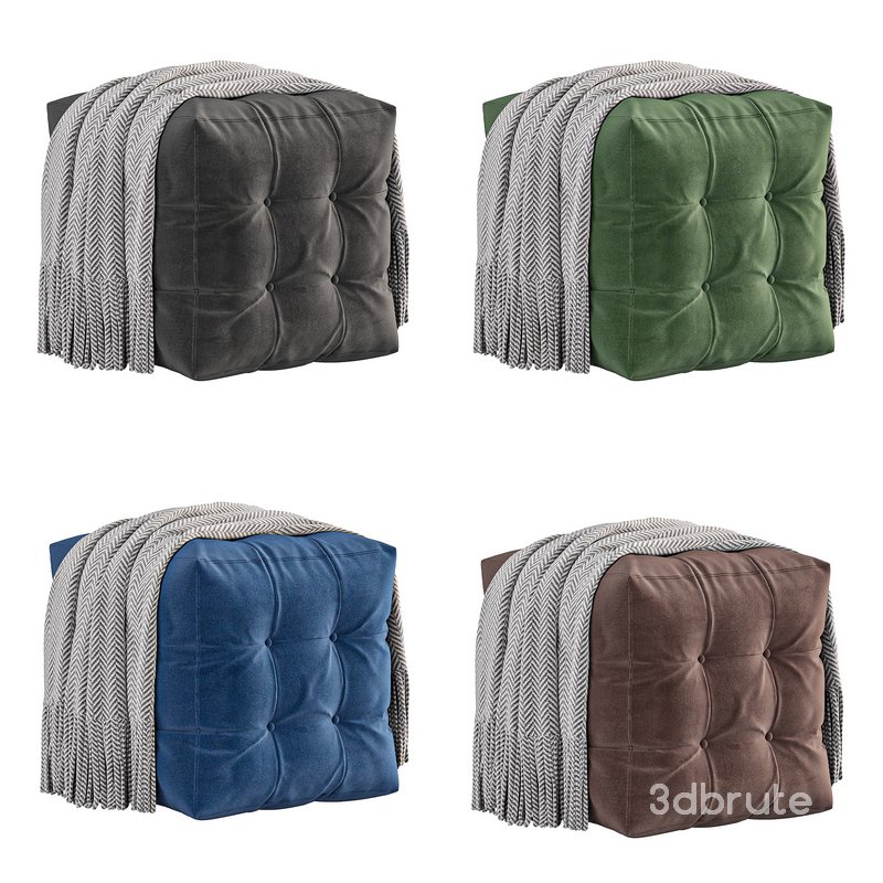 Pouf Transformer 5.1 blue velor Image 2