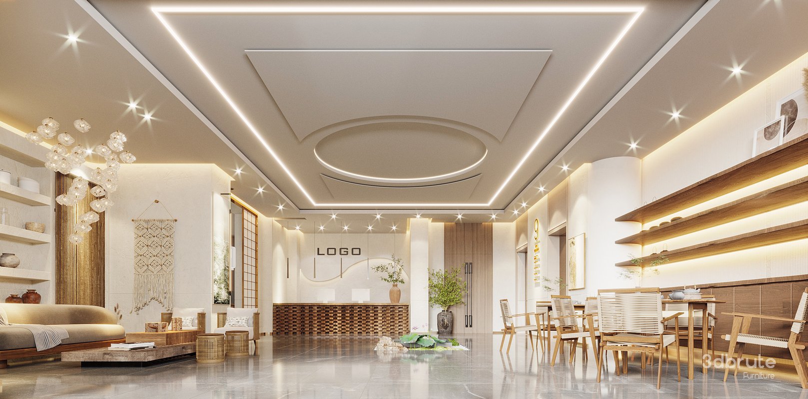 Modern Hotel Lobby Image 1