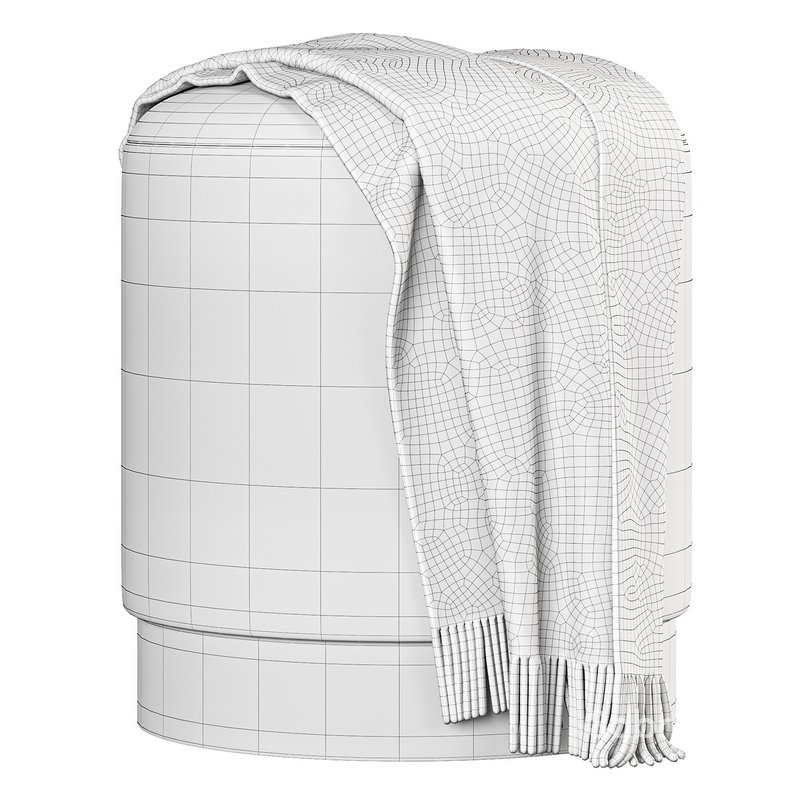 Pouf with drawer Dolly S teddy white Image 4