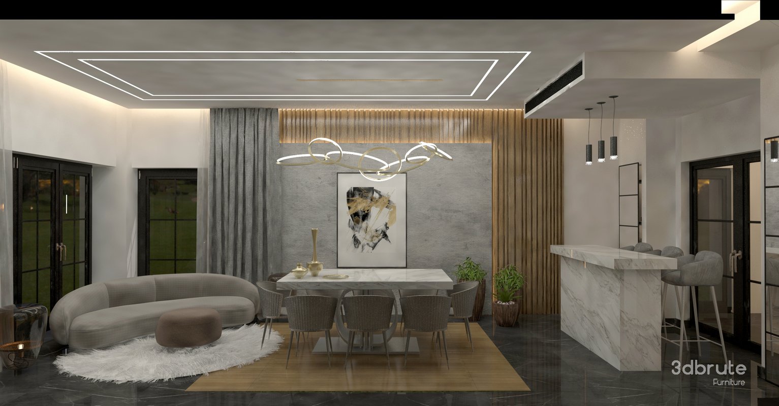 home entrance & reception with dining Image 4