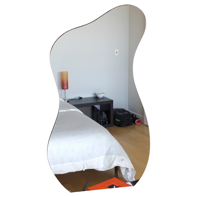 EDGE – EXTRA LARGE FRAMELESS FULL LENGTH POND MIRROR Image 1