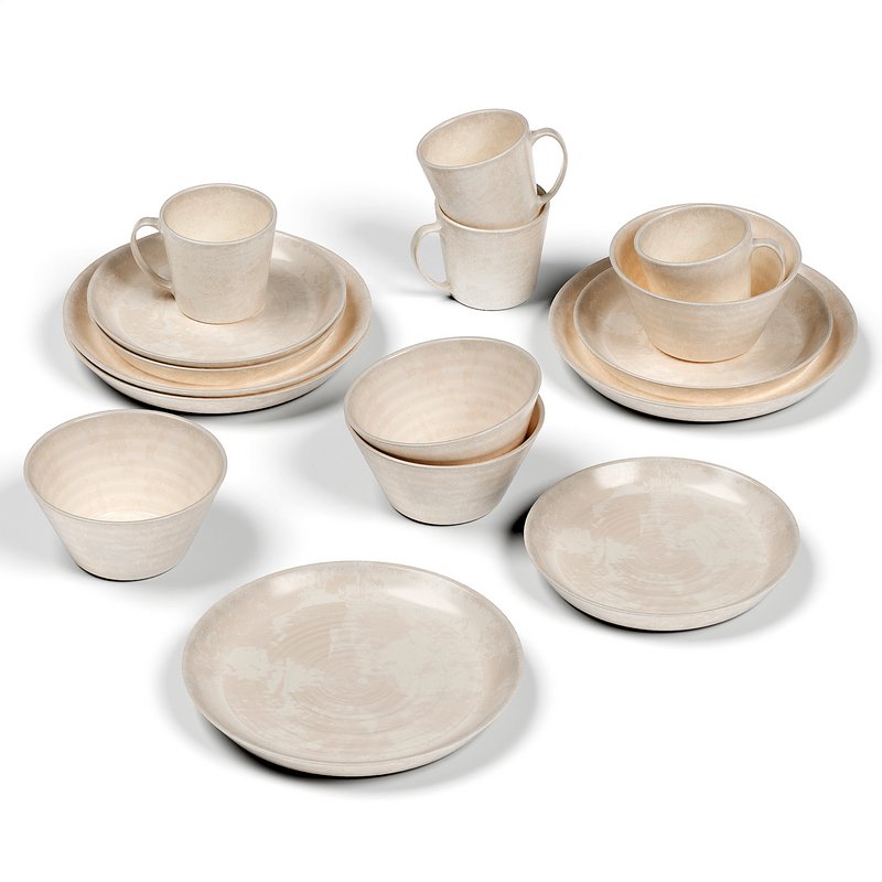 Larkin Reactive Glaze Stoneware Dinnerware Set Image 1