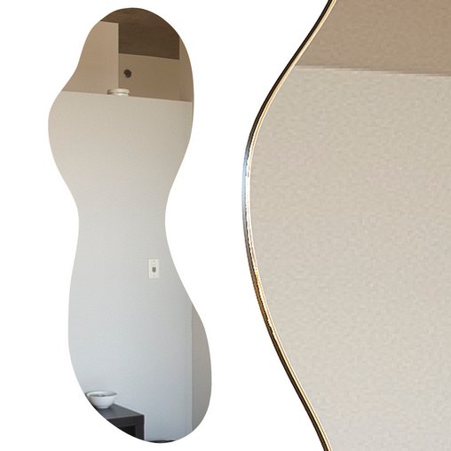 EDGE – LARGE FRAMELESS FULL LENGTH POND MIRROR