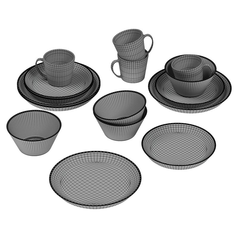 Larkin Reactive Glaze Stoneware Dinnerware Set Image 4