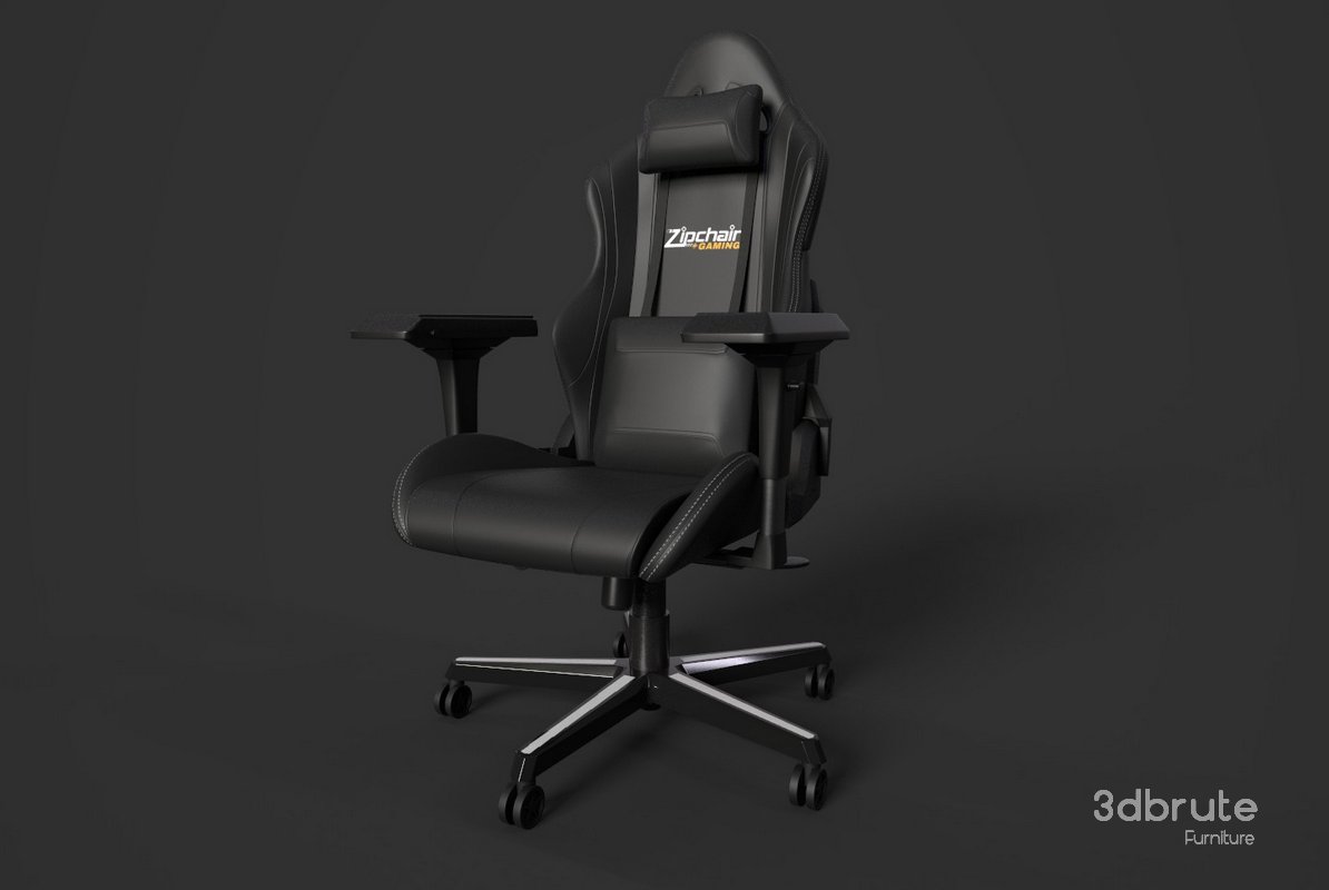 Gaming Zip chair 3d Model Image 2