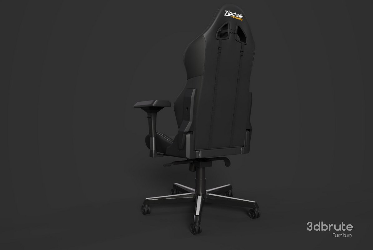 Gaming Zip chair 3d Model Image 6