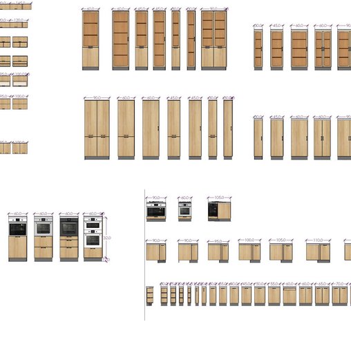 Kitchen cabinets
