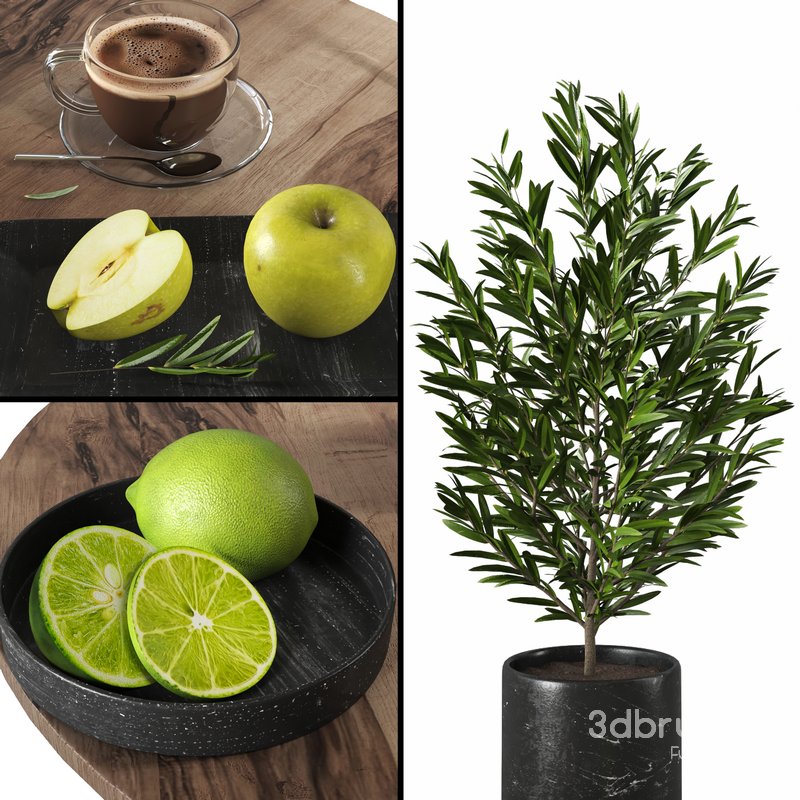 Fruit and drink decor set 01 Image 3