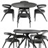 Dinning chair and table set10 – black - Thumbnail 1