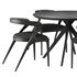 Dinning chair and table set10 – black - Thumbnail 2