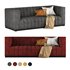 Velvet tufted sofa - Thumbnail 1