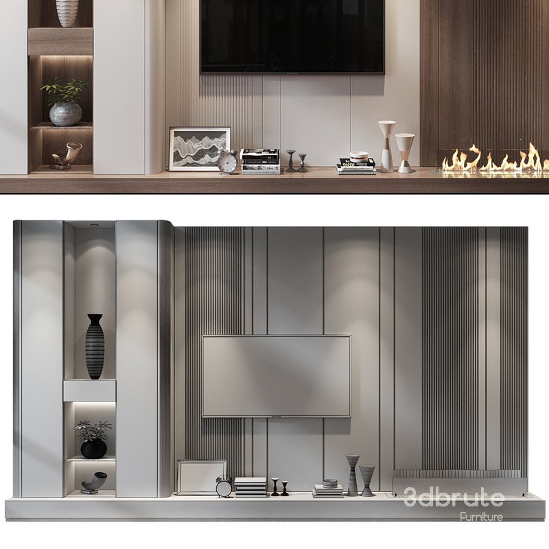 TV Wall set 0349 Image 2