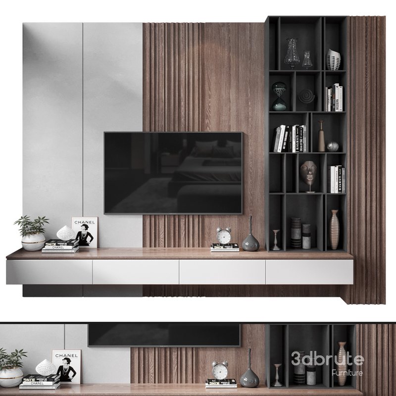 TV Wall set 0350 Image 1