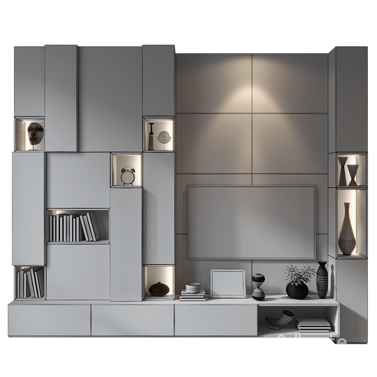 TV Wall set 0351 Image 2