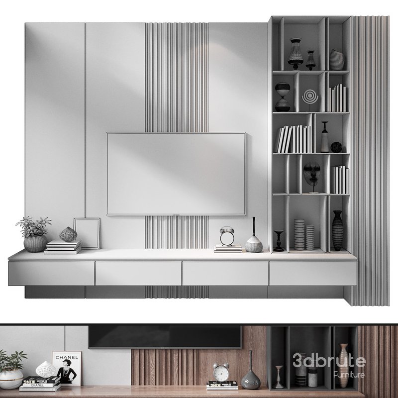 TV Wall set 0350 Image 2