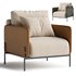 V215 Fabric armchair with armrests By Aston Martin - Thumbnail 1